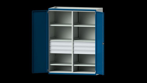 ANKE Werkbänke Schwerlastschrank, Modell 403, 1485 x 690 x 1950 mm, RAL 7035/5010, 621.093