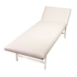 SÖHNGEN Ruheraumliege Stahlrohr, Kopfteil verstellbar, weiß, 6001124w