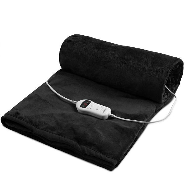 monzana Heizdecke Coral Fleece Anthrazit 180x130ccm, 109065