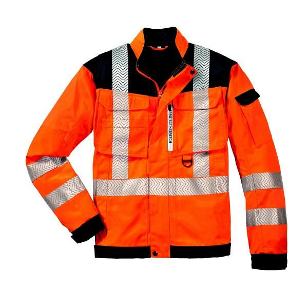 4PROTECT Warnschutz-Bundjacke KENTUCKY, Größe: M, Farbe: leuchtorange/grau, 3810-M