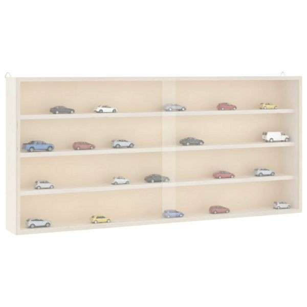 vidaXL Sammlervitrine aus Holz mit Türen 80x8,5x37 cm, 4017387