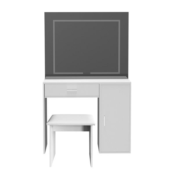 HOME DELUXE Schminktisch IMANI 147 x 90 x 42 cm - Weiß, 50847