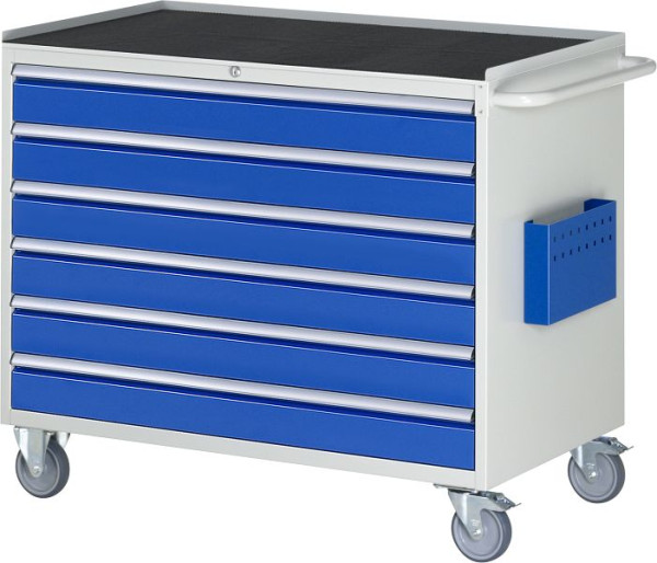 RAU Montagewagen Serie 7000, B1145 x T650 x H975 mm, Metallauflage, Schubladen: 6xH120 mm, 15-XXL5.16A-MT.11