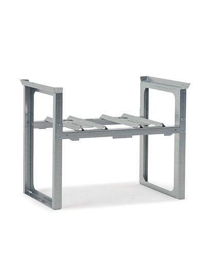 DENIOS Fassregal für 2 Fässer à 60 Liter, stapelbar, 1049 x 682 x 837 mm, 291769