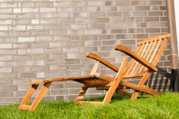 Metra Deckchair, Gartenliege, feines Akazienholz, 10114