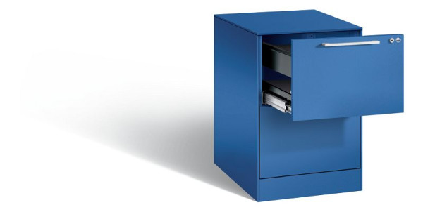 C+P Hängeregistraturschrank Asisto, H710xB440xT600mm, Farbe: Enzianblau, Bügelgriff, 146275-211 S10006