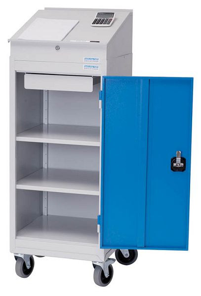 Bedrunka+Hirth Flügeltürenschrank Typ 105 mobil, ohne Pultaufsatz, 500 x 500 x 1150 mm, 04.105M125