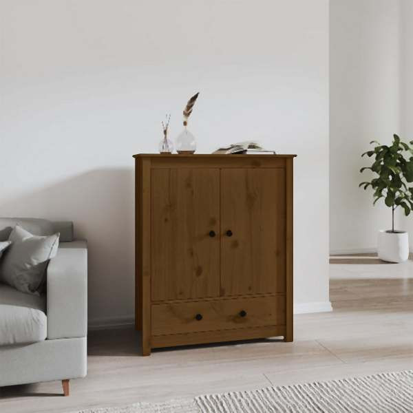 vidaXL Highboard Honigbraun 83x41,5x100 cm Massivholz Kiefer, 823517