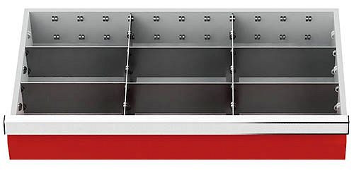 Bedrunka+Hirth Schubladeneinsätze R 24-12, für Blendenhöhe 200 mm, 2 x MF 300 mm, 6 x TW 200 mm, 08.88.43