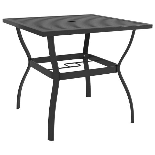 vidaXL Gartentisch Anthrazit 81,5x81,5x72 cm Stahl, 312168