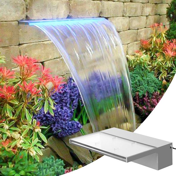 VEVOR Wasserfall aus Acrylmaterial Teich Poolfontäne Garden Wand