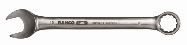 Bahco Ring-Maulschlüssel, Edelstahl/Inox, magnetisch, Ringseite 15° abgewinkelt, SW 9/16", SS003-18