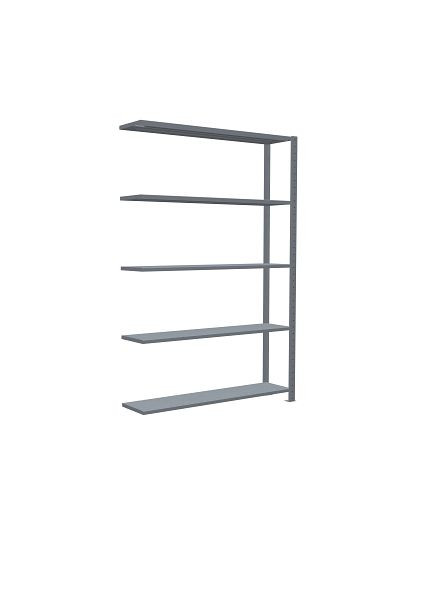 Schulte Anbauregal, Steckregal MULTIplus250, 2000 x 1300 x 300 mm, 5 Fachböden, Kreuzstrebe, verzinkt, 12935-130