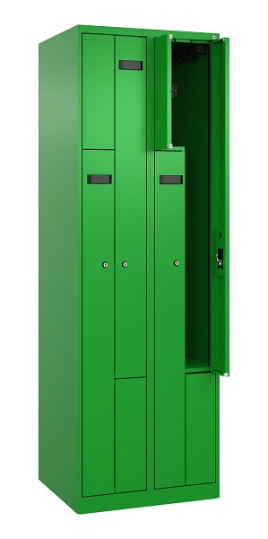C+P Z-Spind Evolo PLUS, 4 Fächer, 1850x600x500mm, 6037/6037, Zylinderschloss, 049003-204 S10049