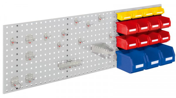 Kappes RasterPlan Kombiplatte Set 4, RAL 7035, 2 x Kombiplatte H 450 x B 1500 mm, 4426.04.1513