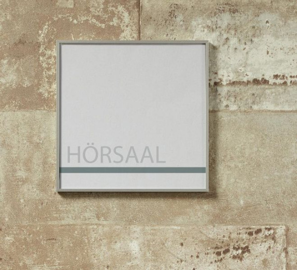 Deskin Türschild MANDRO DIN A6, Aluminiumrahmen, B 150,5 x H 105,5 mm, 269653