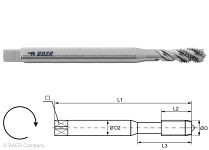 BAER HSSE Maschinengewindebohrer 35° RSP - 100 mm - M 3 x 0,5, 110614001