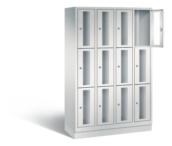 C+P Schließfachschrank Classic, H1800xB1190xT500mm, Farbe: Lichtgrau, 8020A403 S10000