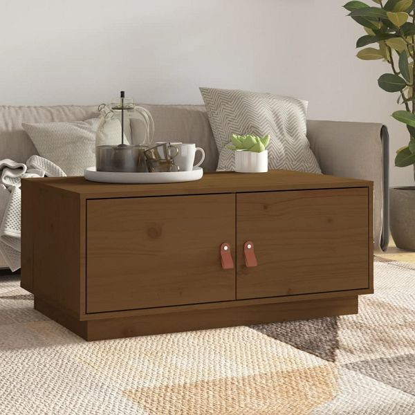 vidaXL Couchtisch Honigbraun 80x50x35 cm Massivholz Kiefer, 818253