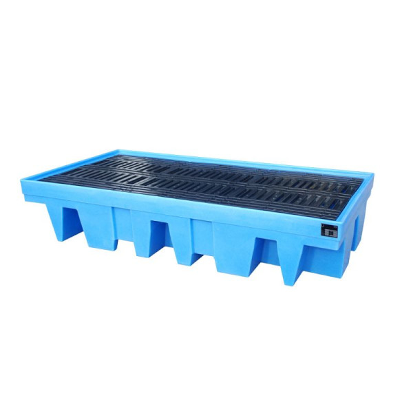 STEIN HGS GREEN-LINE PE-Auffangwanne WP-PE, aus robustem Polyethylen, 1000 Liter, Gesamthöhe 500 mm, 8 x 200 Liter Fass oder 2 IBC 1000 Liter, 79211.0006