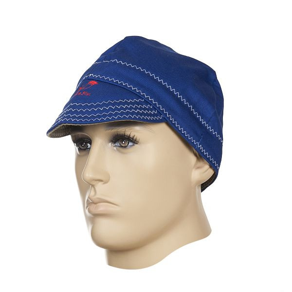ELMAG Schweißermütze blau WELDAS 23-1515, KopfØ 56cm, aus feuerfestem Gewebe, 59163