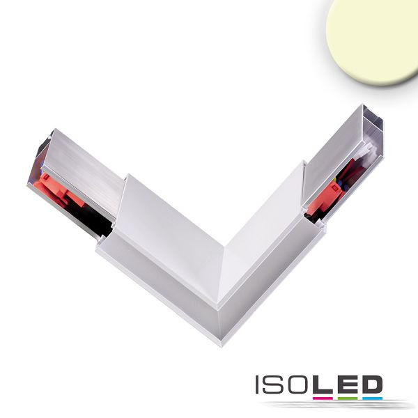 ISOLED Eckverbinder 90° prismatisch für Hängeleuchte Linear Up+Down, 3W, weiß, warmweiß, 114038