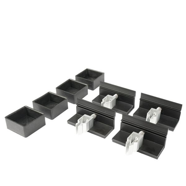 WATTSTUNDE Hausdachhalterung Endklemmen + Kappen, 204-00103