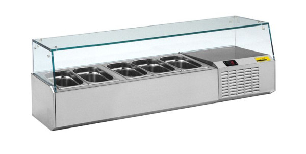 NordCap Pizzakühltisch-Aufsatz A 1330, für GN 1/4-150, steckerfertig, statische Kühlung, 46710307001-0-G-0