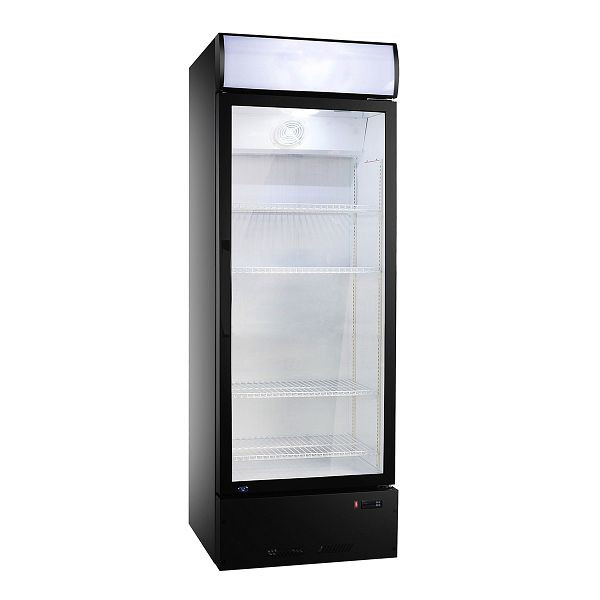 Vaiotec EASYLINE Getränkekühlschrank 290 Liter mit Leuchtaufsatz "schwarz", 10526