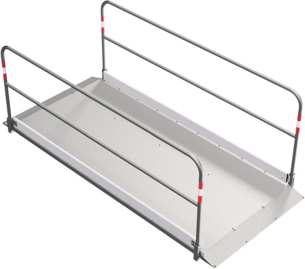 Schake Grabenbrücke aus Aluminium mit Bodenplatte aus Stahl, Breite: 1,20 m, Länge: 2,70 m, 2027212