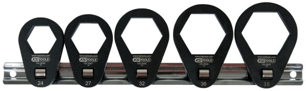 KS Tools 3/8“ Einsteck-Ringschlüssel-Satz, extra flach, 5-teilig, 150.9585