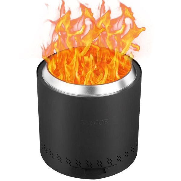 VEVOR Feuerstelle Ø 40cm Rauchfreie Holzfeuerschale Edelstahl inkl. Schürhaken, WYRMHKYXPGY1DXUPNV0