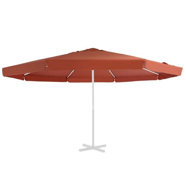 vidaXL Ersatzbezug für Sonnenschirm Terracotta-Rot 500 cm, 312543