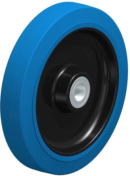 Blickle POEV 250/25K-SB Rad aus Elastik-Vollgummi, Blau, 654970