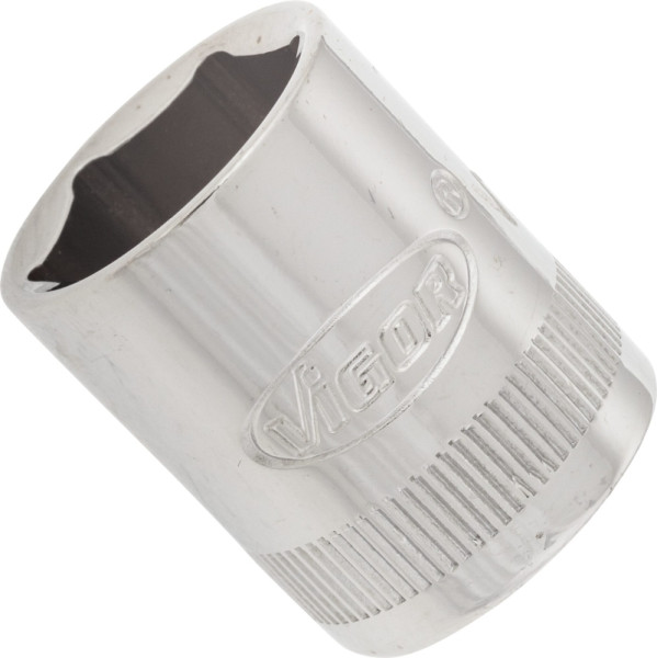 VIGOR Steckschlüsseleinsatz, Vierkant hohl 10 mm (3/8 Zoll), Außen-Sechskant Profil, 15 mm, V2269N