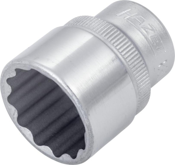 Hazet Steckschlüsseleinsatz, Doppelsechskant, Vierkant hohl 10 mm (3/8 Zoll), Außen-Doppel-Sechskant-Tractionsprofil, 3/4 ", 880AZ-3/4