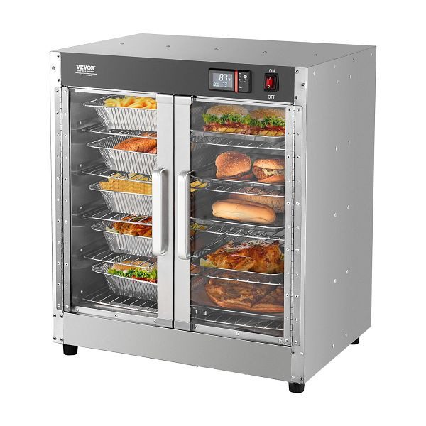 VEVOR Hot Box Speisenwärmer, 5-stufiger Imbiss-Wärmeschrank mit Wasserschale, XXSPBWJ5CTMMDTNPKV2