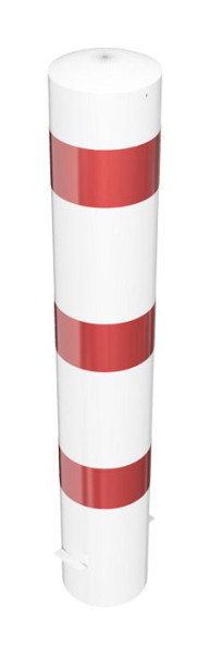 Schake Absperrpfosten Typ 40190BL -ortsfest-, Befüllbar mit Beton, zum Einbetonieren, Stahlrohr Ø 193mm, Gesamtlänge: 1200mm, feuerverzinkt, 40190BL