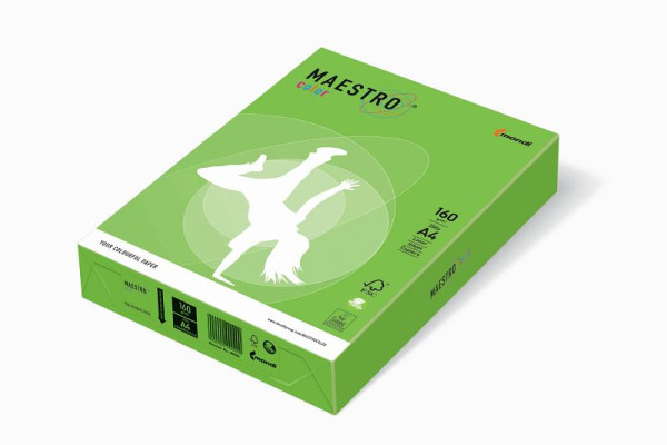 MAESTRO COLOR Kopierpapier MAESTRO® Color Intensiv, A4, 160g/m², 250 Blatt, maigrün, 9417-MA42A16S
