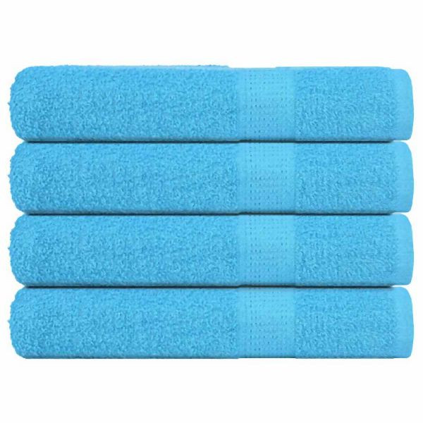 vidaXL Saunatücher 4 Stück Türkis 80x200 cm 360 g/m² 100% Baumwolle, 136984