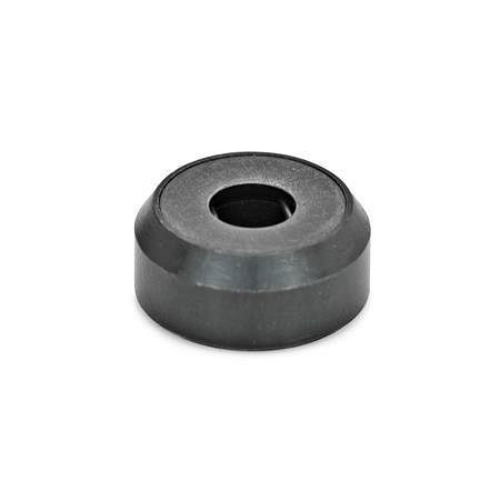 Ganter Druckstücke Stahl / Kunststoff (GN 6311.1-25-A), VE: 50 Stück, 6311.1-25-A