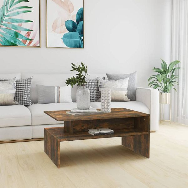 vidaXL Couchtisch Räuchereiche 90x60x42,5 cm Holzwerkstoff, 815855