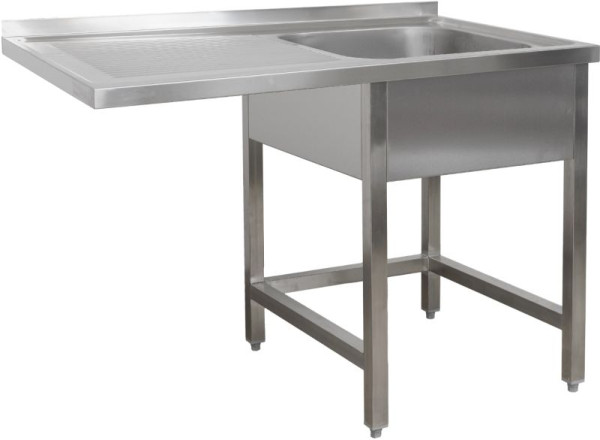 A&S Polarny Spülzentrum 1200 x 600 x 850 mm 1 Becken rechts, ohne Grundboden, 600 mm Tiefe, SPZO1261BR
