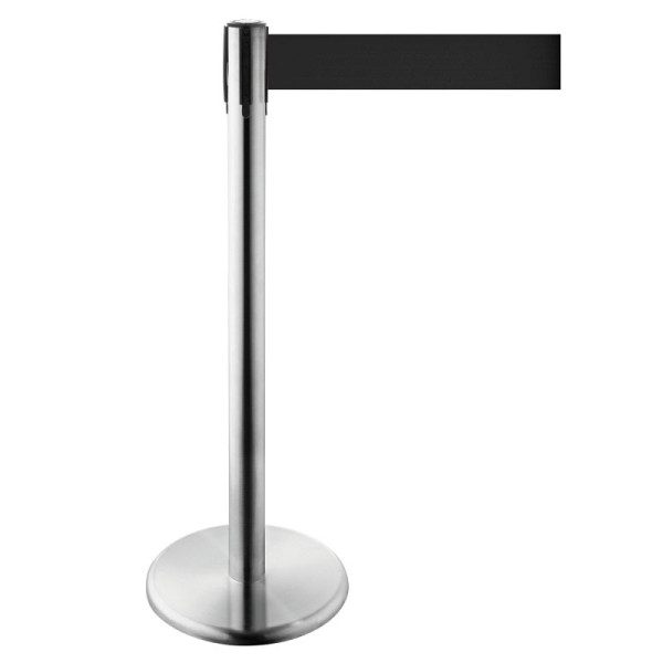 Stein HGS Personenleitsystem 'P-Line Harmony' aus Edelstahl, breites Gurtband, schwarz, 3,8 m, 65862.0006