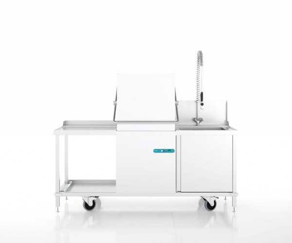 Ackermann Spülmaschinen Spülmobil H50V2 - H 530-1S, mit Maschine und Schlauchpendelbrause, 9001063