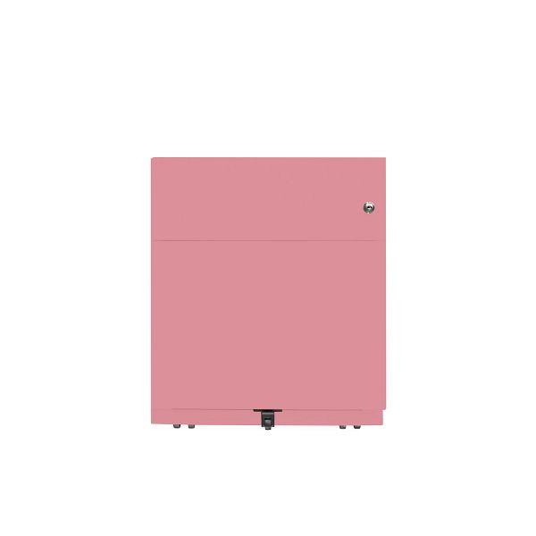 Bisley Rollcontainer Note™, 2 Schubladen, Tiefe 565 mm, Griffleiste, 601 pink, NWA59M7SF601