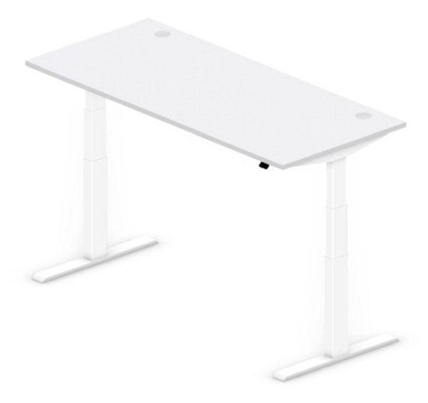 Deskin Sitz-/ Stehtisch Comfort MULTI M, Dekor lichtgrau, B 1800 x T 800 x H 640-1300 mm, 281849