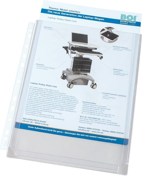 Eichner PVC-Dehnfaltentasche, Transparent, VE: 10 Stück, 9218-01061