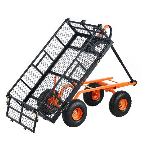 VEVOR Gartenkarre Bollerwagen Gartenwagen Gerätewagen Schubkarre Kippbar 400kg, JSZXTC880LBSPVWN9V0