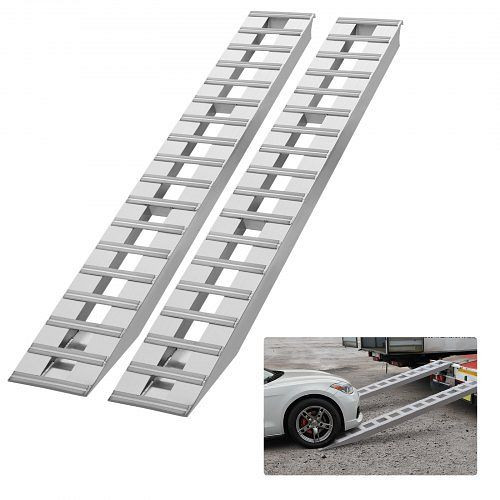 VEVOR Autorampe Aluminiumlegierung-Rampen Laderampe 4535,9kg 2745x380mm 2 Stück, LJSL108X15IN2GVMSV0